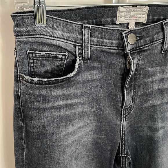 CURRENT ELLIOT High Waist Stiletto Jeans, Size 30 - Picture 10 of 15
